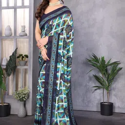 MAHALASA Pure Georgette Handloom Saree image 3