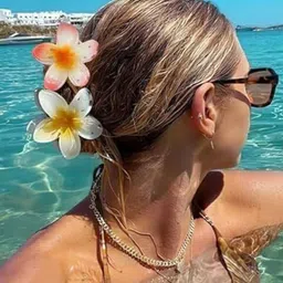 Elecsera Pack of 5 Floral Shaped Claw Clip image 2