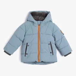Koton Boys Solid Hooded Parka Jacket-image-58