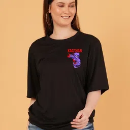 LECOWAR Women Pack Of 2 Anime Printed Slim Fit T-shirt-image-91