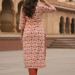 THE FAB FACTORY Ethnic Motifs Printed Kurti image 3