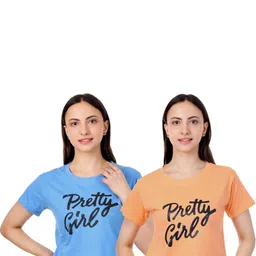 100luck Girls Casual Cotton Blend Top (Multicolor, Pack of 2)-picture-43