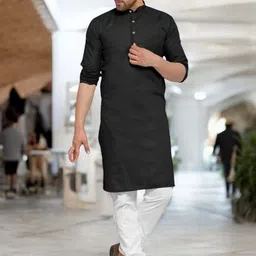 ANUJ FASHION Men Blended Straight Kurtas image 2