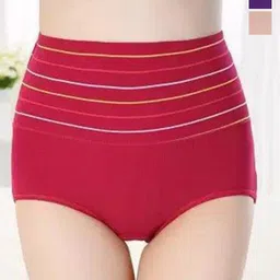 SHREE GANESH FASHION Pack Of 3 High-Rise Hipster Briefs 2076 CR-MR-PR 003 M-image-75