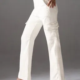 Miss Chase Women Wide Leg High-Rise Slash Knee Stretchable Jeans-image-93