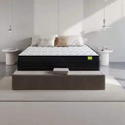 Wakeup India White & Black Quilted Riserox Luxe Comfort Pocket Spring Singe Mattress-image-87