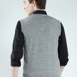 Monte Carlo Men V-Neck Woollen Sweater Vest image 4