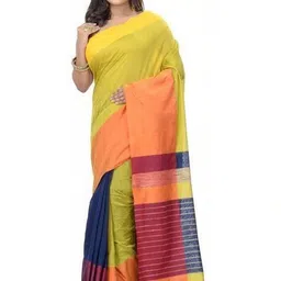 sourav biswas Colourblocked Pure Cotton Saree-picture-10