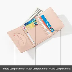 VALERIE Women PU Three Fold Wallet image 3