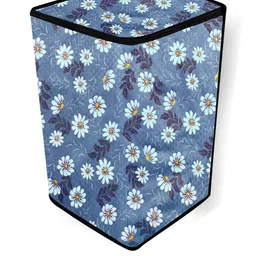 The Furnishing Tree Washing Machine Cover Floral Pattern Blueish Grey Compatible for Whirlpool 8 kg image 4