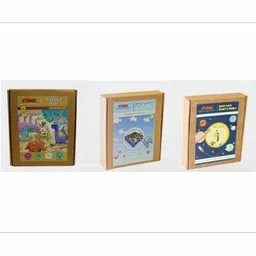 Kidoz Wooden Magnetic Fishing Game/ Planets Mobile And 3d Dino DIY Craft Fun Learning Kit Raw MDF - Multicolour-image-16