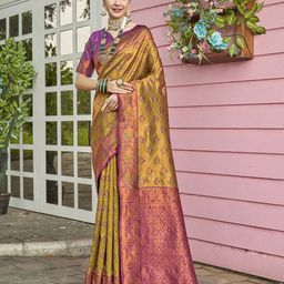 Anouk Rustic Woven Design Zari Kanjeevaram Saree-picture-49