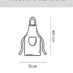 KITES CREATIONS Cotton 190-GSM Wrinkle-Free Apron Adjustable Strap & Big pocket image 2