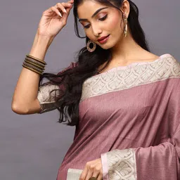 KALINI Embellished Zari Taant Saree image 2