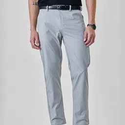Snitch Men Slim Fit Wrinkle Free Chinos Trousers-picture-25