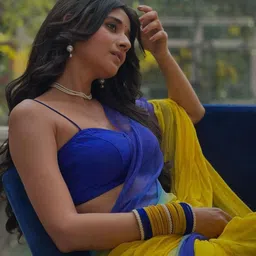 Mitera Ombre Pure Georgette Jamdani Saree image 3