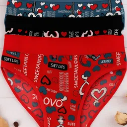 FiveFlag Pack of 3 Printed Mid-Rise Hipster Briefs-picture-24