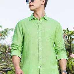 Nautica Men Premium Slim Fit Pure Linen Casual Shirt-picture-39