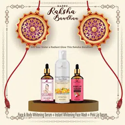 Park Daniel Set Of 3 Instant Whitening Face Wash, Face & Body Serum & Pink Lip Serum Combo image 1