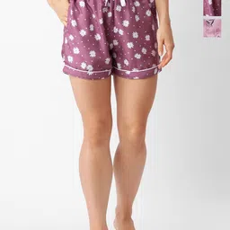 FashionRack Women Pack Of 2 Floral Printed Lounge Shorts-picture-31