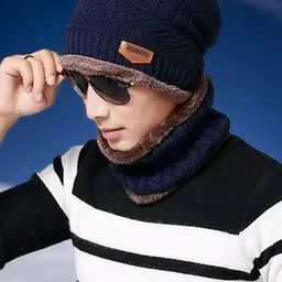 Infispace Unisex Beanie Cap With Neck Warmer-picture-4