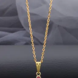 SZN Elegent Set Of 2 Gold-Plated Star Shaped Enamelled Pendants With Chains image 3