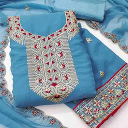 KIMISHA Embroidered Unstitched Dress Material-picture-33