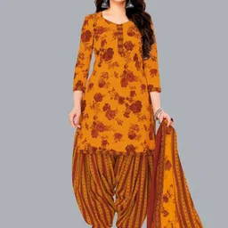 shree jeenmata collection Floral Printed Pure Cotton Unstitched Dress Material-picture-29