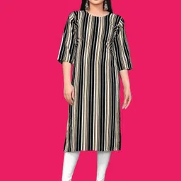 MANTRA DESIGNER Women Black Crepe Kurtas-picture-39