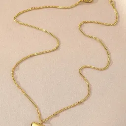 FAB COUTURE Gold-Plated Stainless Steel Heart Shaped Pendant with Chain-picture-30