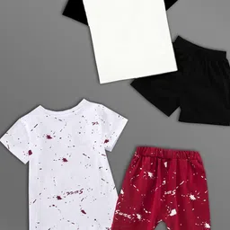 HELPOM Unisex Kids Printed T-shirt with Shorts image 4