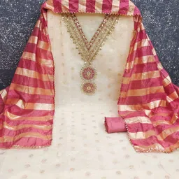 KALINI Embroidered Unstitched Dress Material-image-67