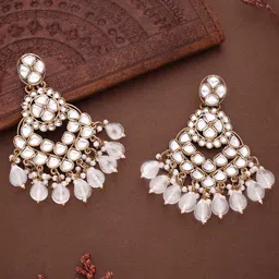Anouk Diamond Shaped Jhumkas Earrings image 1