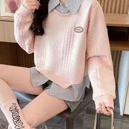 DressBerry Women Floral Crop Pullover image 4
