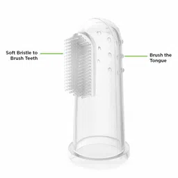 Beebaby Silicone Finger Brush with Carry Case Pack of 2 - Blue image 3