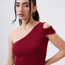 SZN Women One Shoulder Crop Top-picture-52