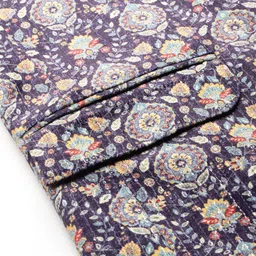 MANQ Slim-Fit Bandhgala Single-Breasted Blazer image 2