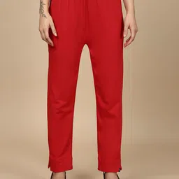 indian flower Women Original Easy Wash Trousers-image-17