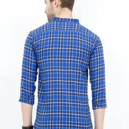 ALLWIN PAUL Checked Spread Collar Cotton Comfort Shirt image 2