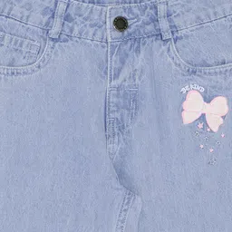 Pantaloons Junior Girls Relaxed Fit Mid-Rise Light Fade Jeans image 2