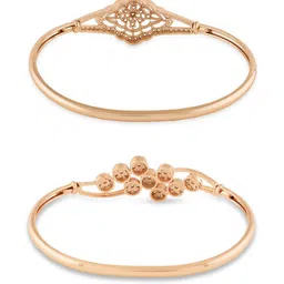 Zaveri Pearls Set Of 2 Rose Gold-Plated Cubic Zirconia Kada Bracelet image 4