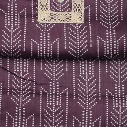 Meena Bazaar Floral Woven Design Unstitched Dress Material image 3