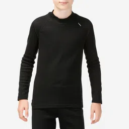 wedze Kids’ ski base layer - BL100 - black image 1