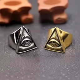 SILVOSWAN Set Of 2 Evil Eye Finger Ring-picture-30