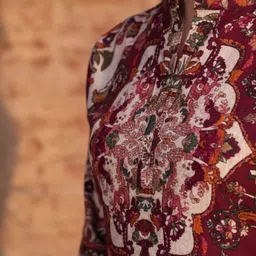 ALTEROUTFIT Printed Viscose Rayon Top With Palazzos Co-Ords image 5