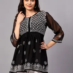MRS RIGHT Embellished Anarkali Kurtis-picture-24