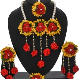 craftsai exports Women Red Jewellery Set-picture-33