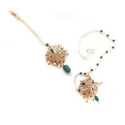 nikyanka Women maangtikka & nath (nose ring) image 2