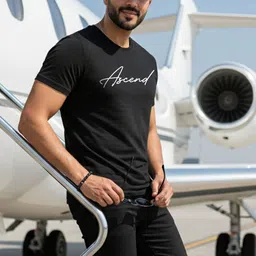 Moda Rapido Men Typography Printed Round Neck Regular Fit T-shirt-picture-33