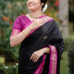 Shriyangan Woven Design Zari Art Silk Handloom Kanjeevaram Saree image 4